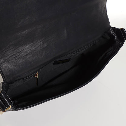 Chanel Lambskin Quilted Chocolate Bar CC Flap Black 5 of 8