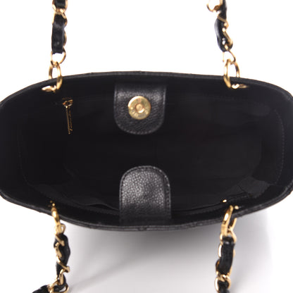 Chanel Caviar Quilted Petit Shopping Tote PST Black 5 of 16