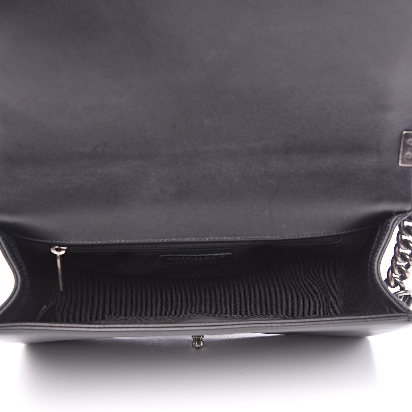 Lambskin Quilted New Medium Boy Flap Black