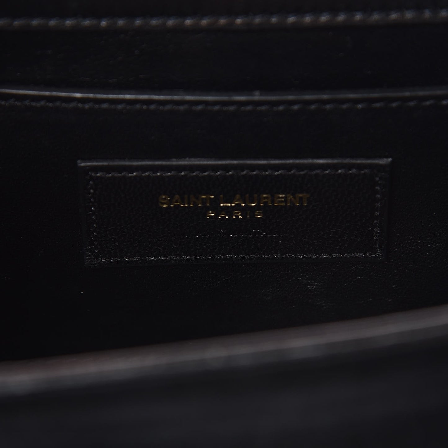 Suede Small Classic Monogram Kate Tassel Satchel Black