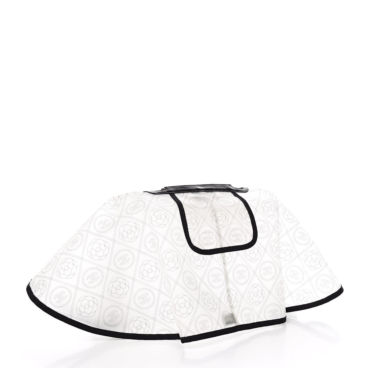 PVC Calfskin Coco Bag Raincoat White Black