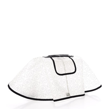Chanel PVC Calfskin Coco Bag Raincoat White Black 3 of 6