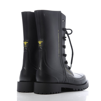 Christian Dior Rubber Diorcamp Low Boots 36 Black 4 of 8