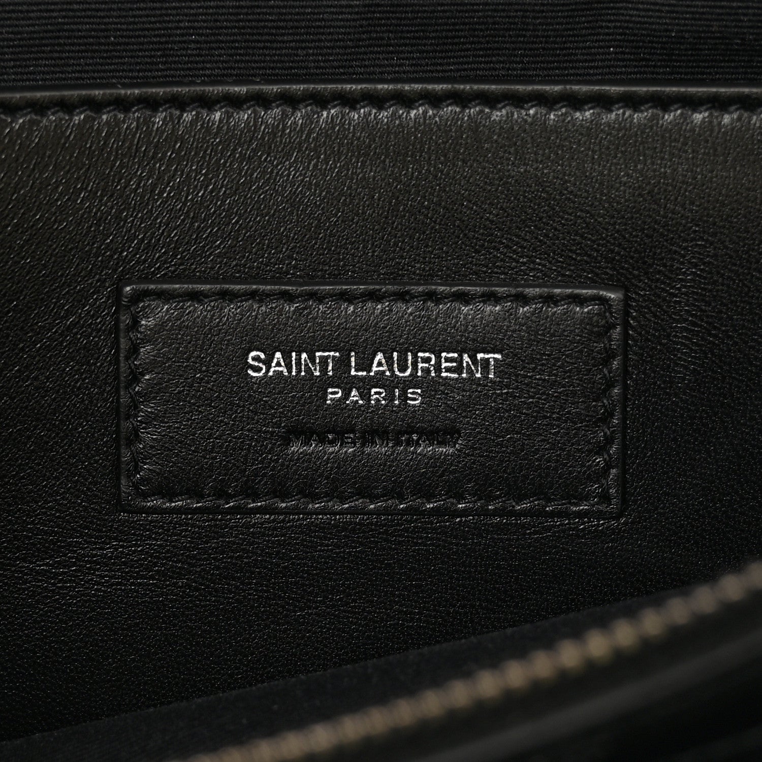 Saint Laurent Sheepskin Medium West Hollywood Monogram Fold-Over Bag Black 6 of 12