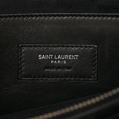 Saint Laurent Sheepskin Medium West Hollywood Monogram Fold-Over Bag Black 6 of 12