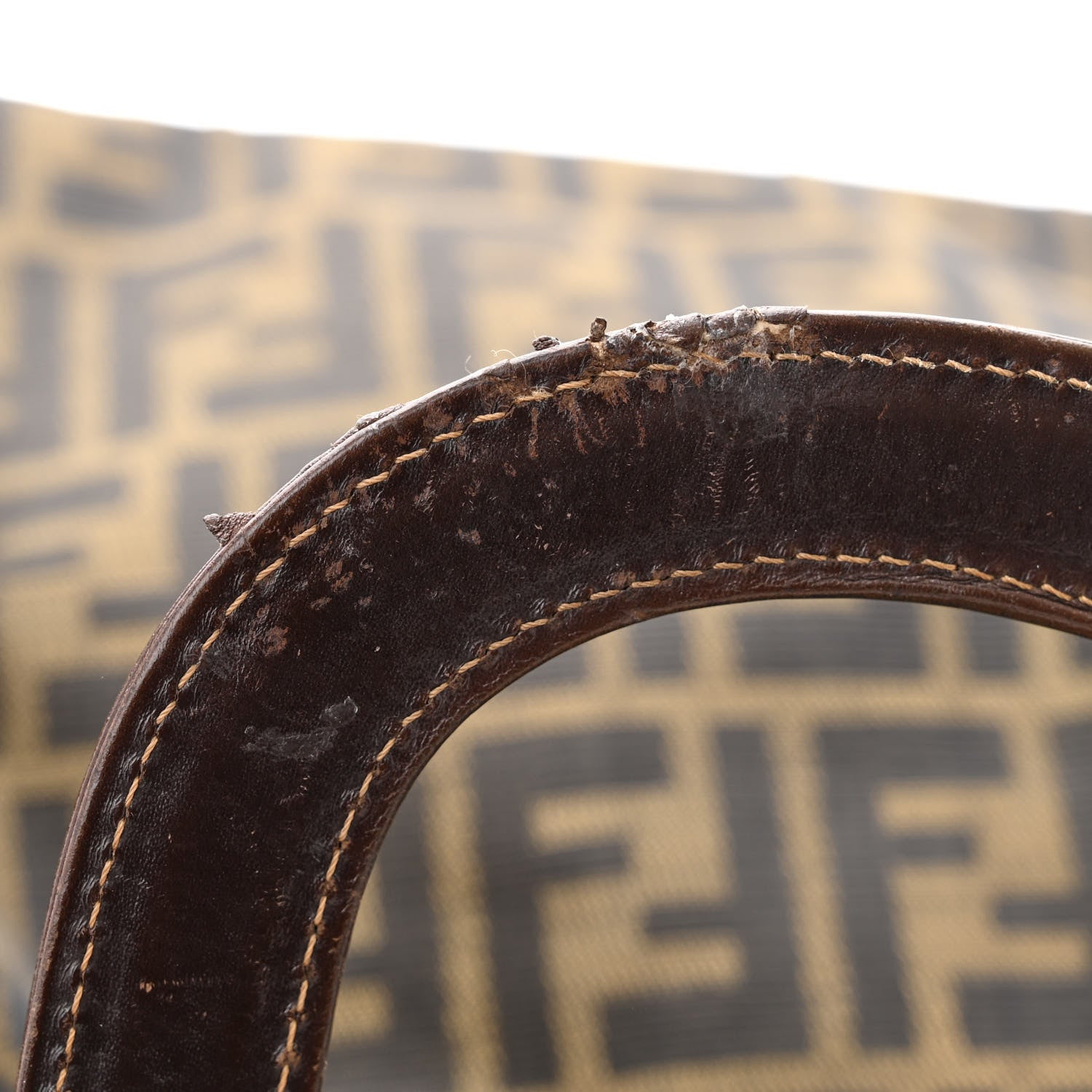 Fendi Zucca Top Handle Tote Tobacco 12 of 16