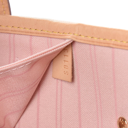 Louis Vuitton Damier Azur Neo Neverfull MM Rose Ballerine 9 of 14