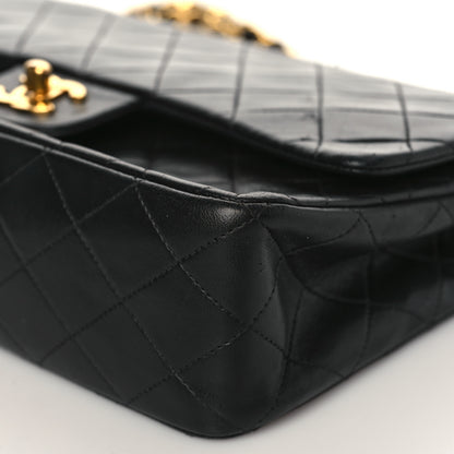 Chanel Lambskin Quilted Medium Double Flap Black 9 of 9
