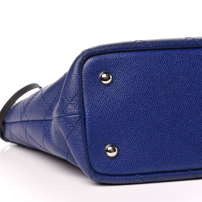 Chanel Grained Calfskin Shopping Fever Tote Blue 6 of 10