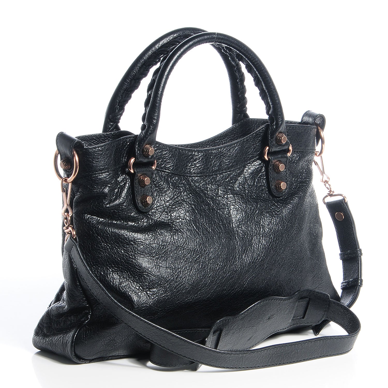 Balenciaga Agneau Giant 12 Rose Gold Hardware Town Black 2 of 12