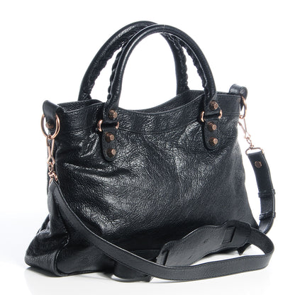 Balenciaga Agneau Giant 12 Rose Gold Hardware Town Black 2 of 12