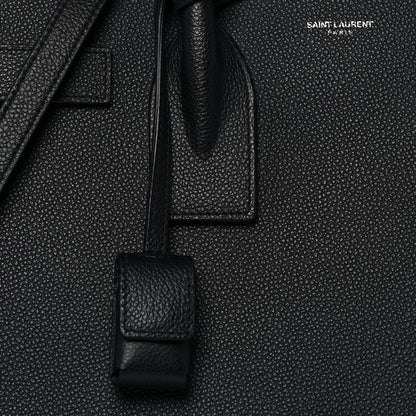 Saint Laurent Grained Calfskin Small Sac De Jour Black 11 of 14