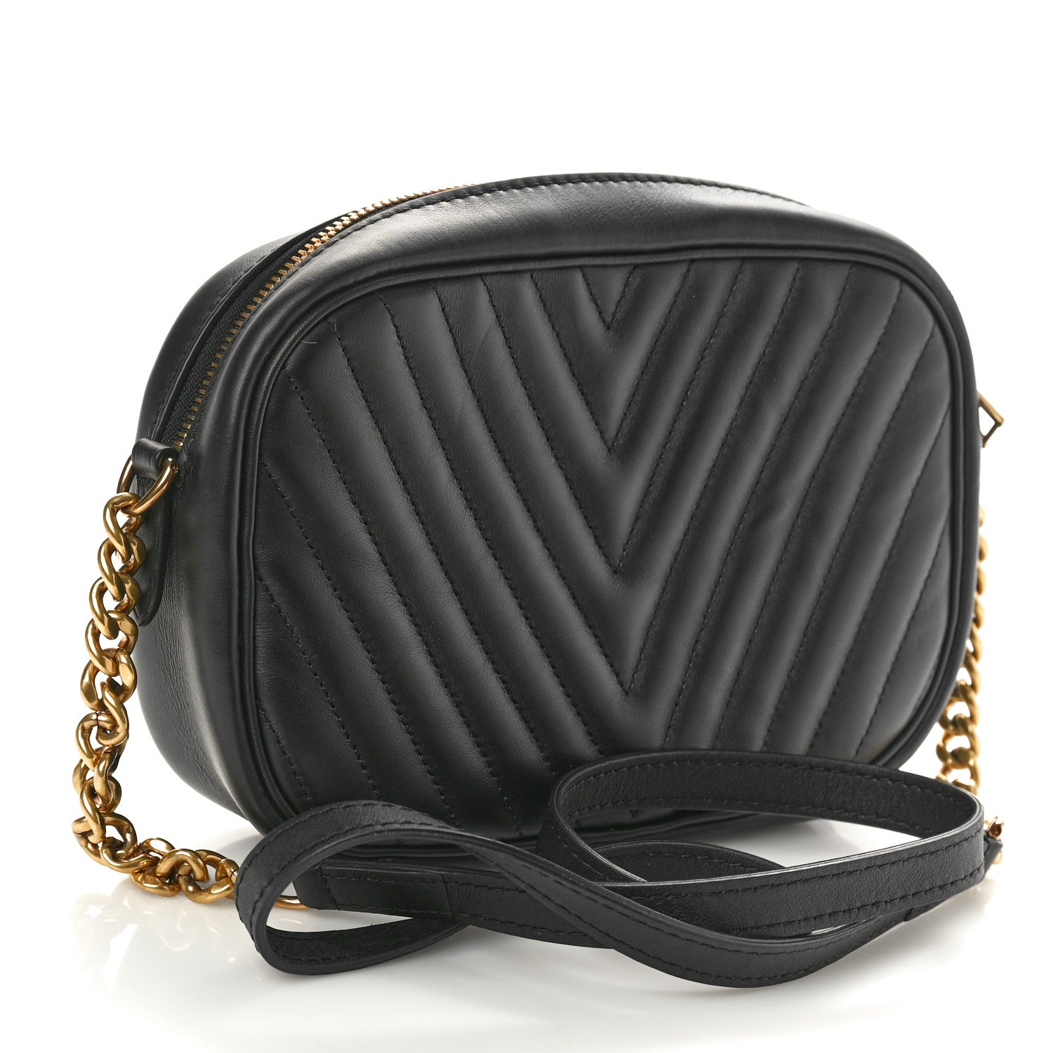 Louis Vuitton Calfskin New Wave Camera Bag Black 3 of 9
