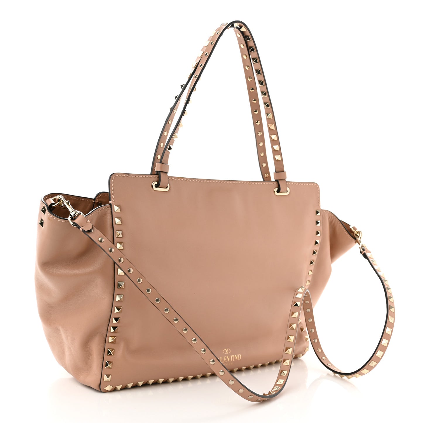 Vitello Medium Rockstud Tote Alpaca