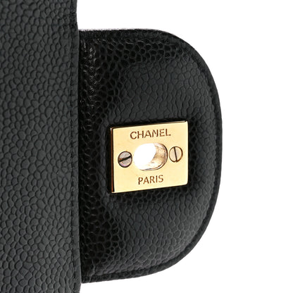 Chanel Caviar Quilted Jumbo Double Flap Black 7 of 11