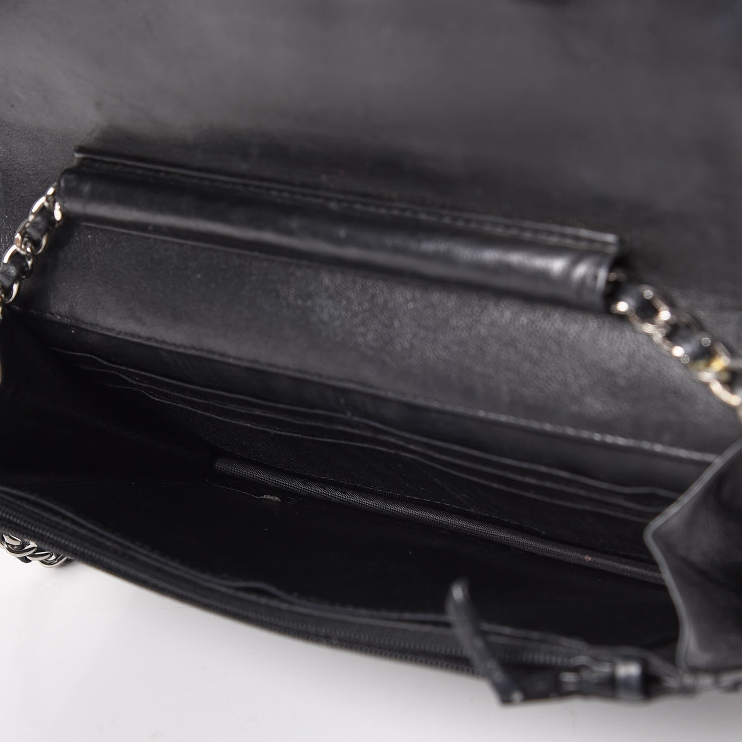Chanel Caviar Timeless CC Wallet On Chain WOC Black 5 of 9