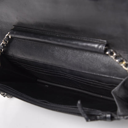 Chanel Caviar Timeless CC Wallet On Chain WOC Black 5 of 9