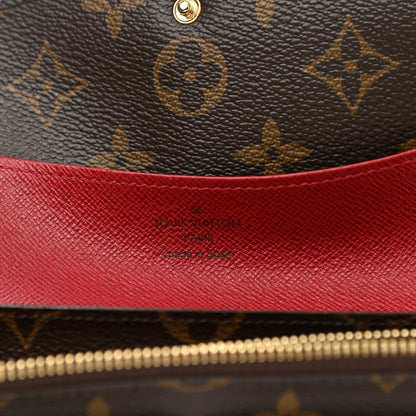 Louis Vuitton Monogram Emilie Wallet Rouge 6 of 10