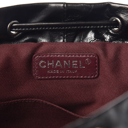 Chanel Glazed Calfskin Quilted Small Salzburg Mountain Backpack Black 6 of 10