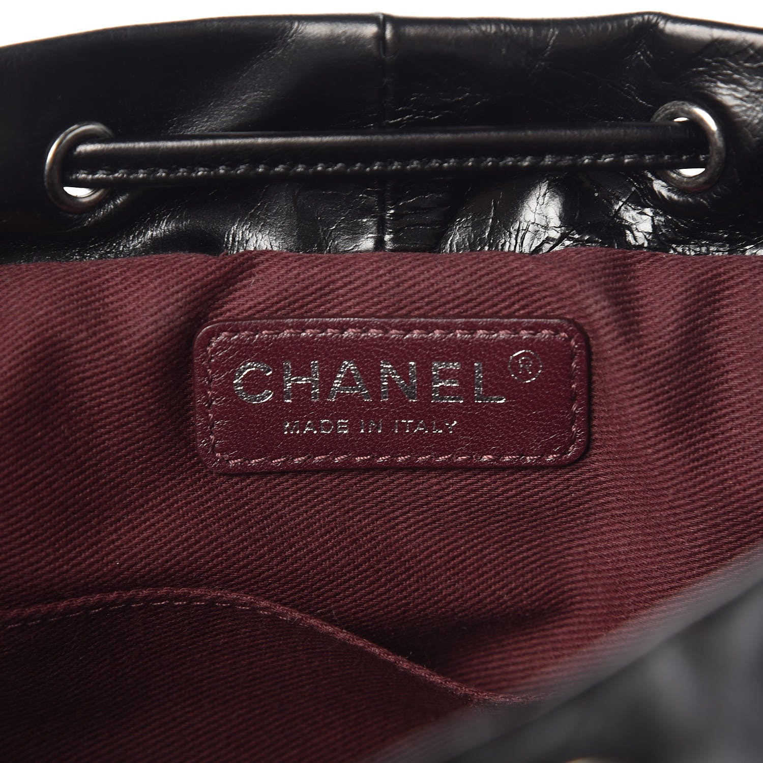 Chanel Glazed Calfskin Quilted Small Salzburg Mountain Backpack Black 6 of 10
