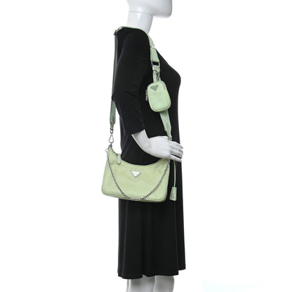 Prada Re-Nylon Saffiano Re-Edition 2005 Shoulder Bag Acqua 2 of 10