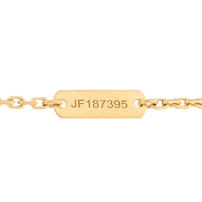 Van Cleef & Arpels 18k Yellow Gold Mother of Pearl Lucky Alhambra Butterfly Pendant Necklace 6 of 6