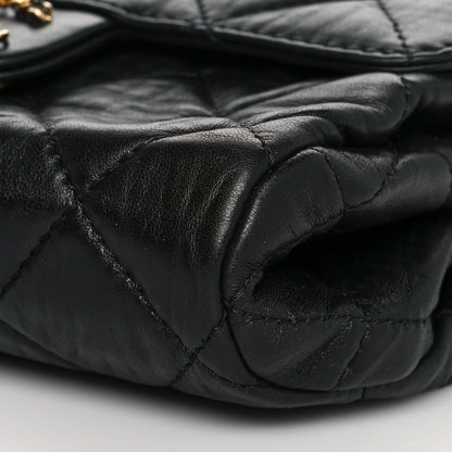 Chanel Lambskin Quilted Chanel Square Flap Black 6 of 10