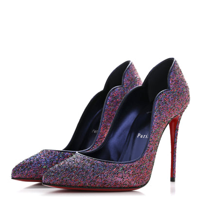 Christian Louboutin Starlight Lurex Hot Chick 100 Pumps 38 Multicolor By Night 4 of 9