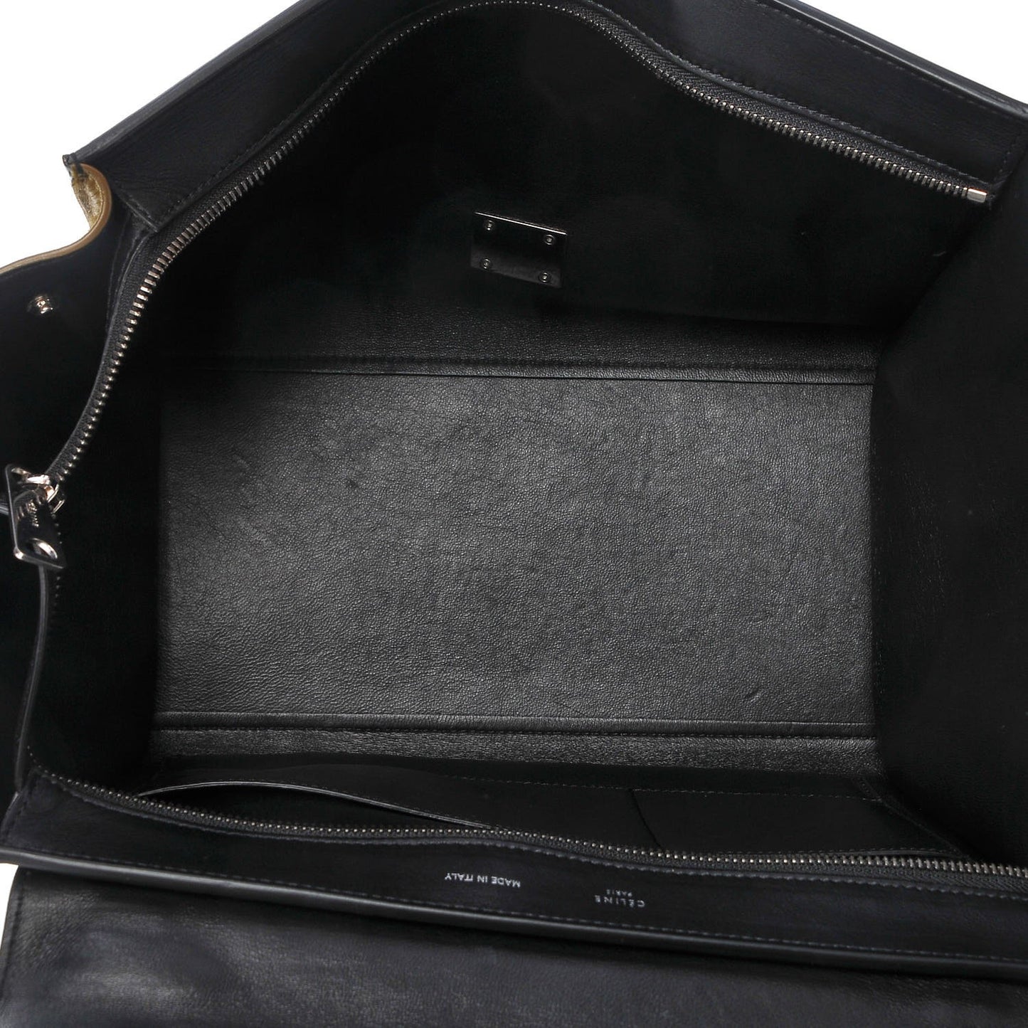 Pony Hair Smooth Calfskin Tri-color Medium Trapeze Black