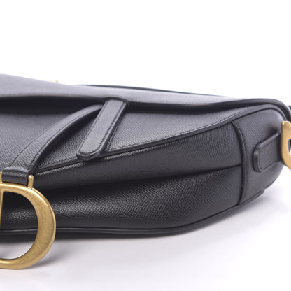Christian Dior Grained Calfskin Saddle Bag Black 9 of 11