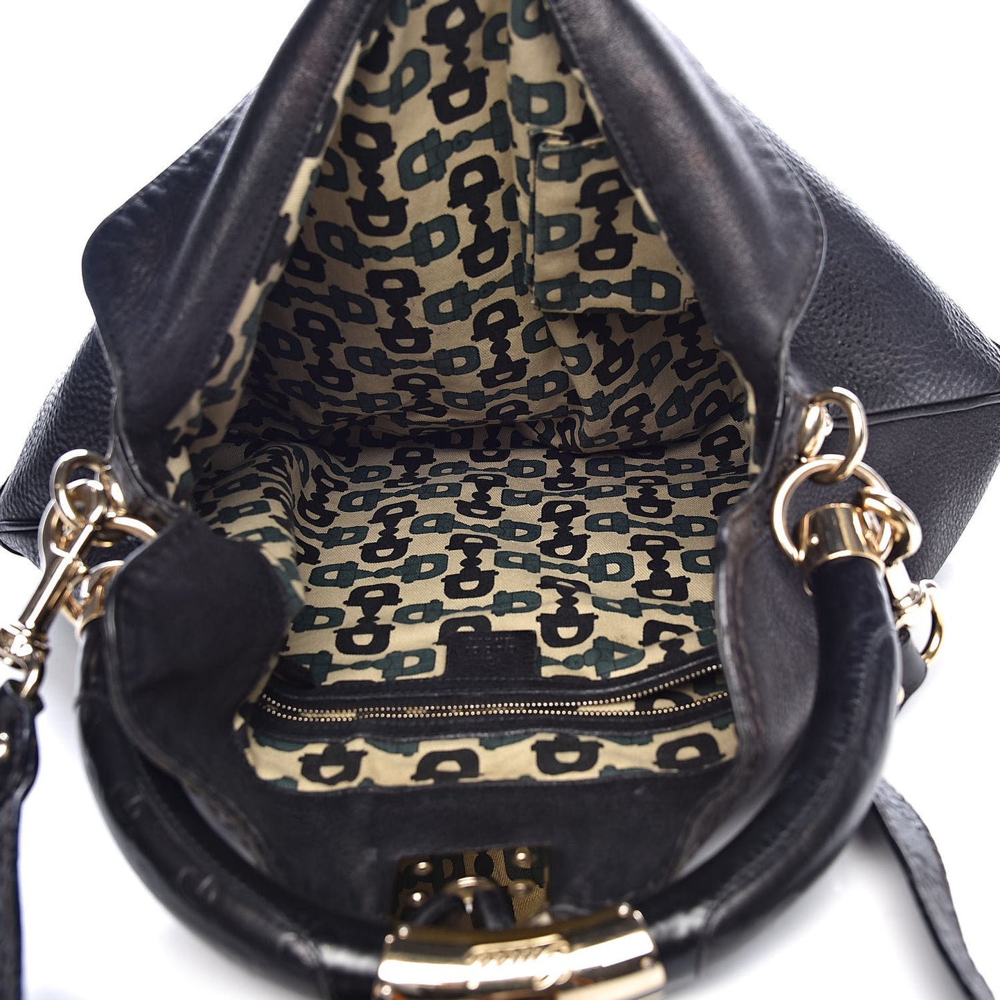 Calfskin Large Indy Top Handle Hobo Black