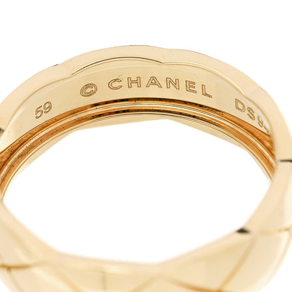 Chanel 18K Yellow Gold Small Coco Crush Ring 59 8.75 4 of 6