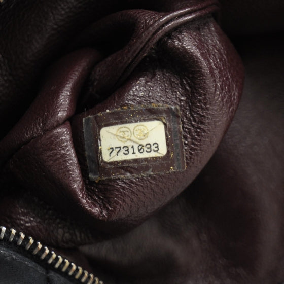 Chanel Lambskin Pleated Tassel Shoulder Bag Blak 8 of 9