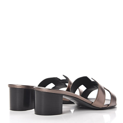 Hermes Metallic Nappa Oasis Sandals 36 Dore Vieilli 4 of 8