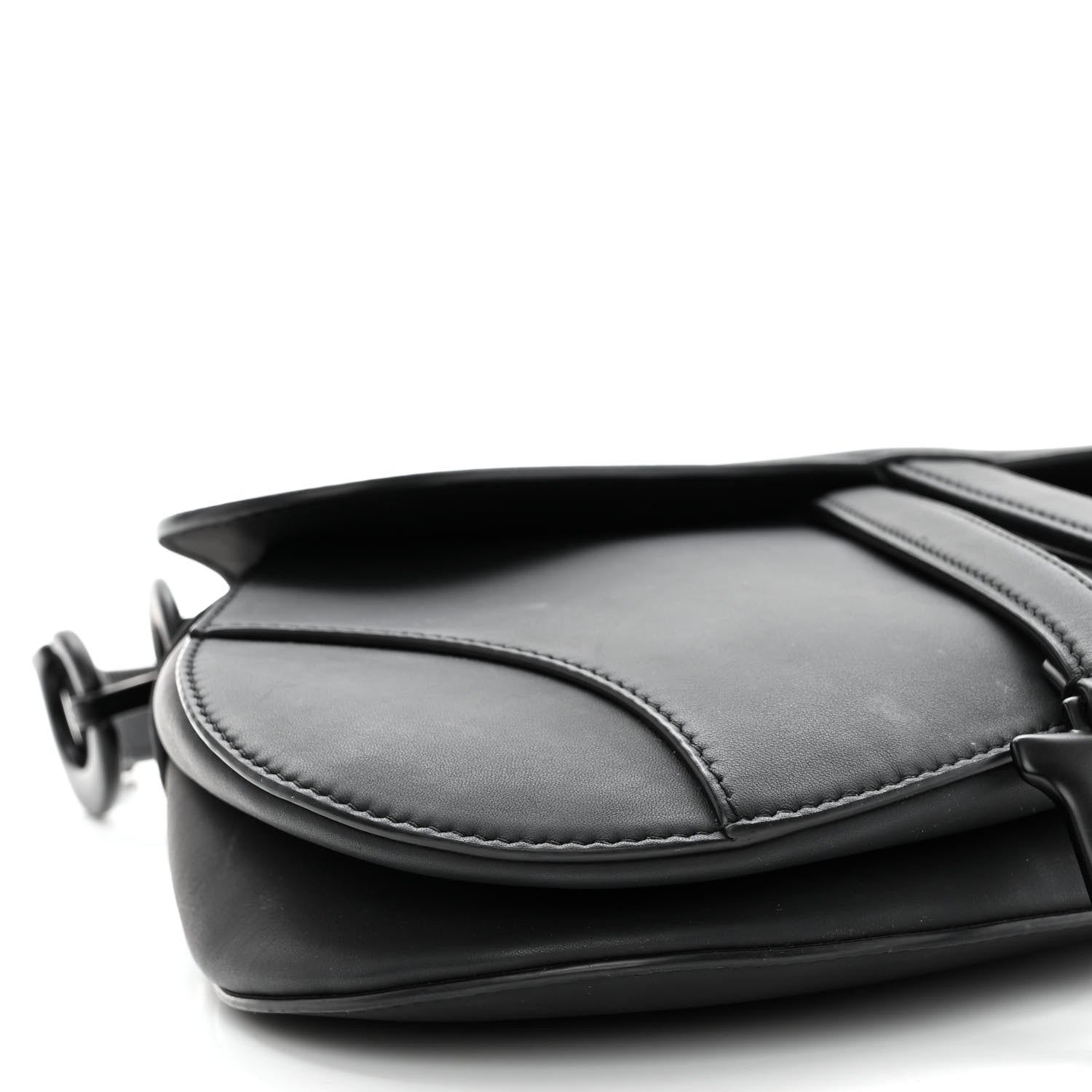 Christian Dior Ultra Matte Calfskin Saddle Bag Black 8 of 10