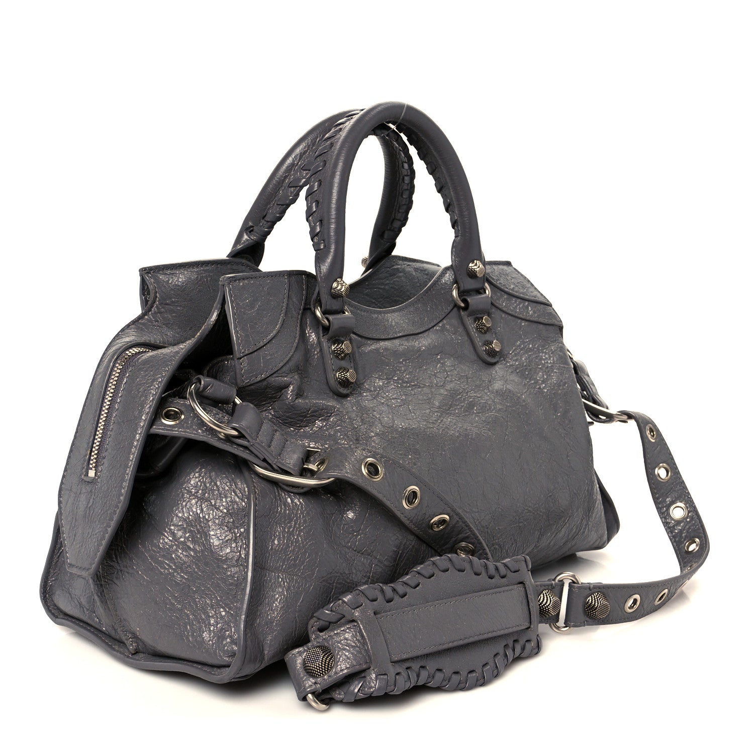 Balenciaga Agneau Arena Neo Cagole City Handbag Dark Grey 4 of 11