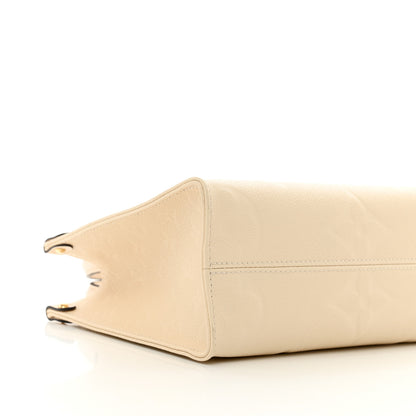 Louis Vuitton Empreinte Monogram Giant Onthego PM Cream Beige 8 of 9
