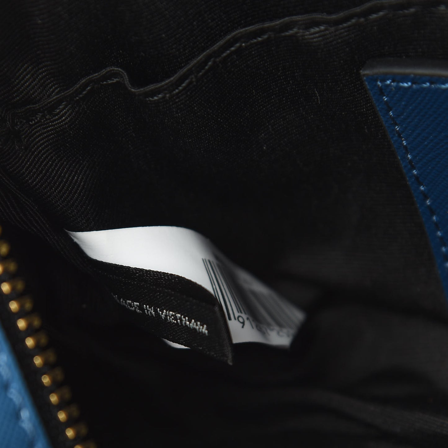 Saffiano Small Snapshot Camera Bag Navy Multicolor