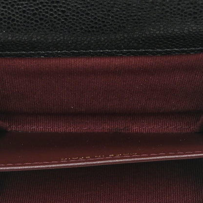 Chanel Caviar Quilted Flap Card Holder Wallet Black 5 of 10