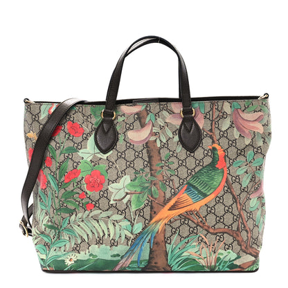 Gucci Soft GG Supreme Monogram Tian Medium Crossbody Tote Beige Multicolor New Acero 1 of 10
