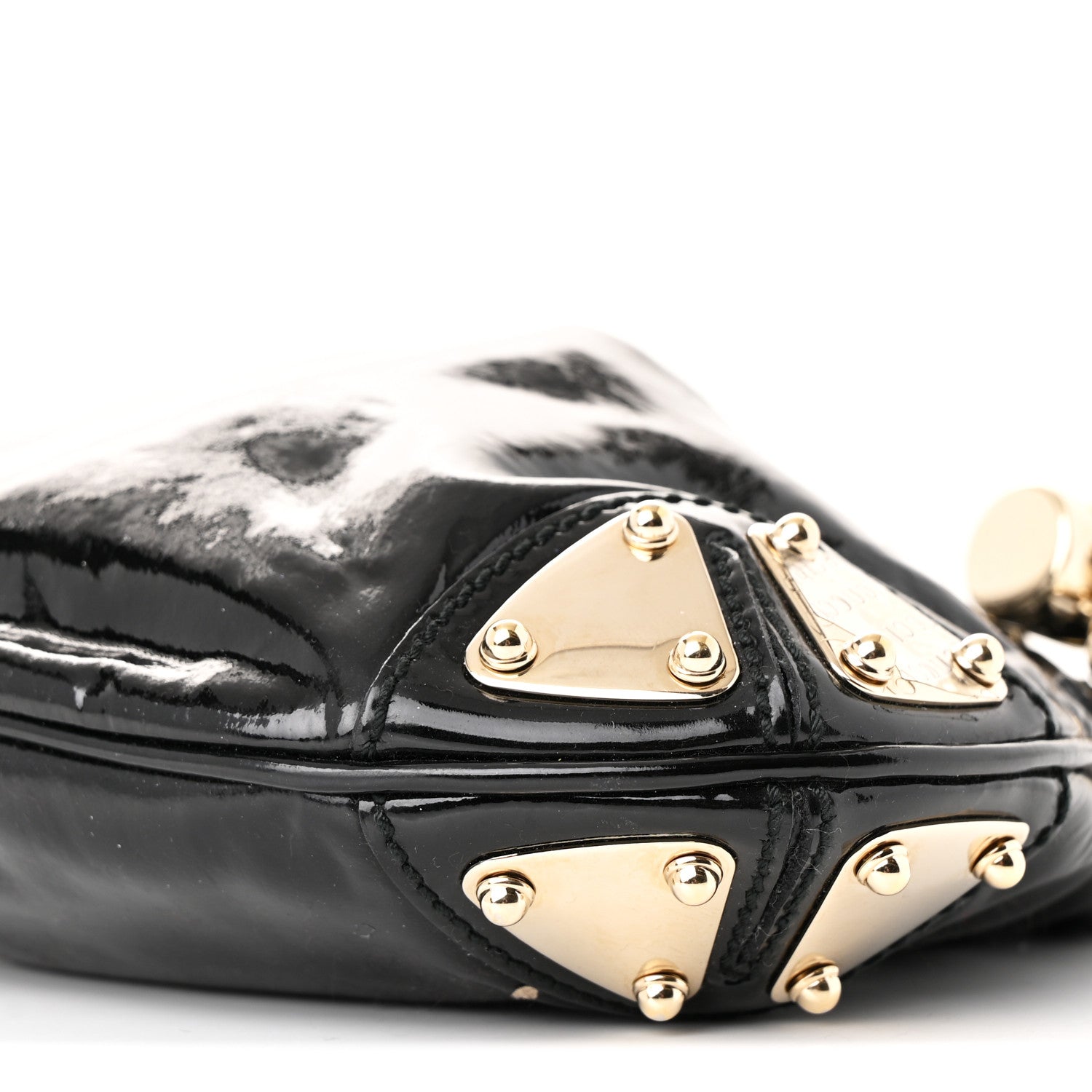 Gucci Patent Mini Indy Top Handle Hobo Black 10 of 10