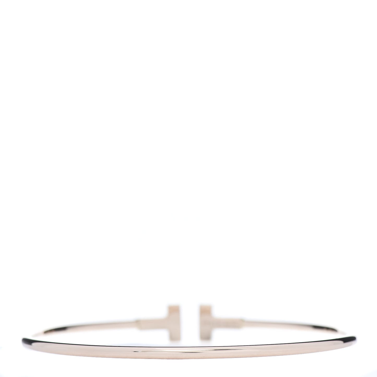 18K Rose Gold Narrow T Wire Bracelet