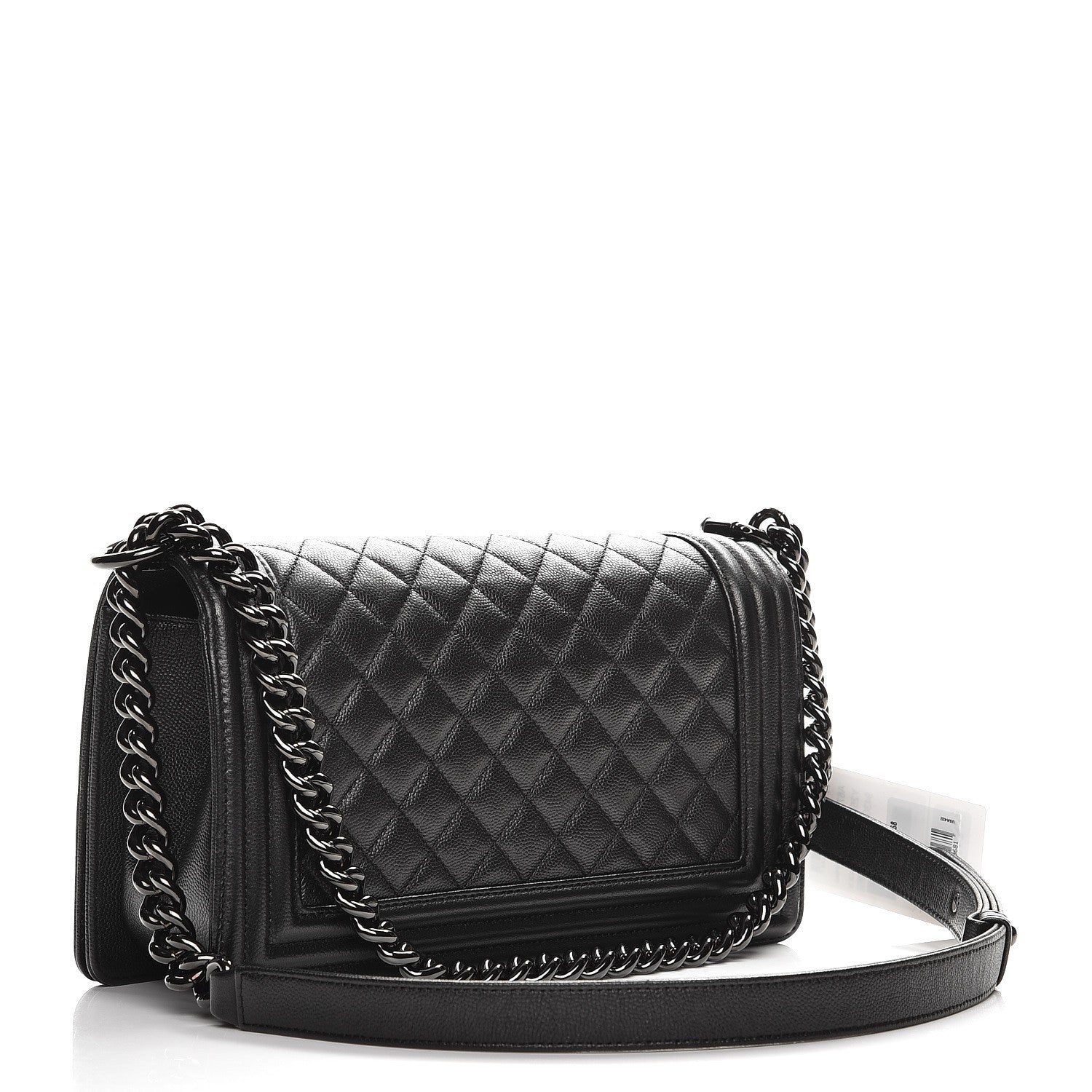 Chanel Caviar Quilted Medium Boy Flap So Black 3 of 8