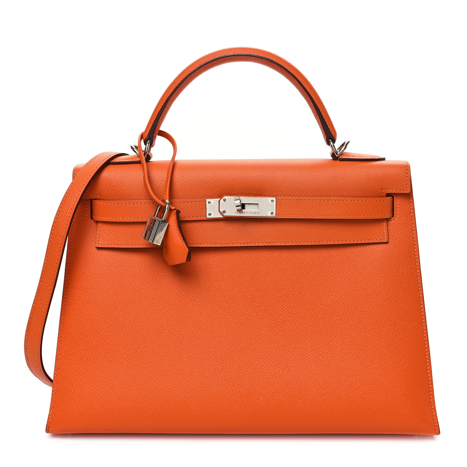 Hermes Epsom Kelly Sellier 32 Orange 1 of 11