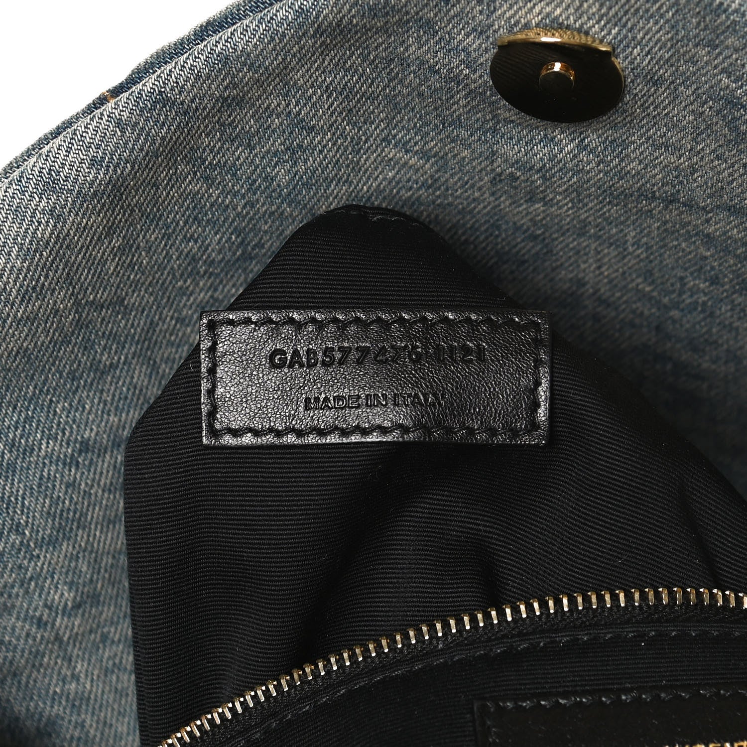 Saint Laurent Denim Quilted Small Loulou Puffer Monogram Chain Satchel Blue Cinnamon 7 of 10