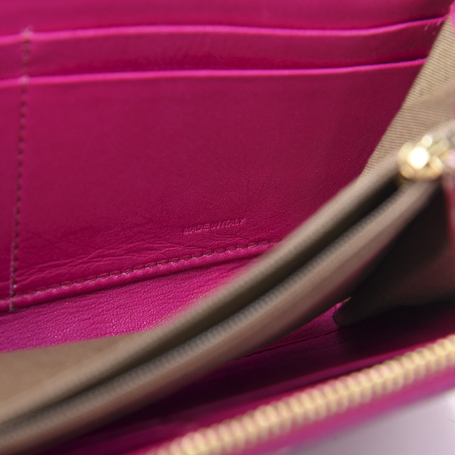 Fendi Vitello Birkin Logo Zip Around Wallet Rosa 7 of 12