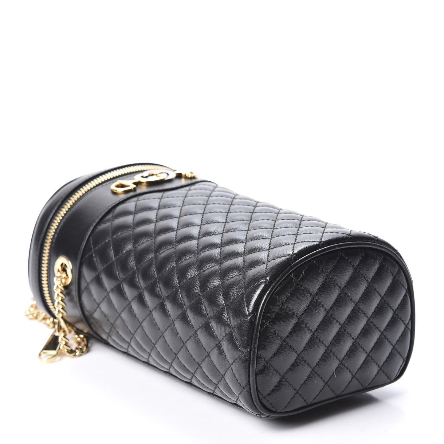Calfskin Trapuntata Zumi Belt Bag Black