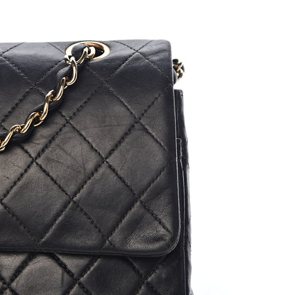 Chanel Lambskin Quilted Medium Double Flap Black 17 of 26
