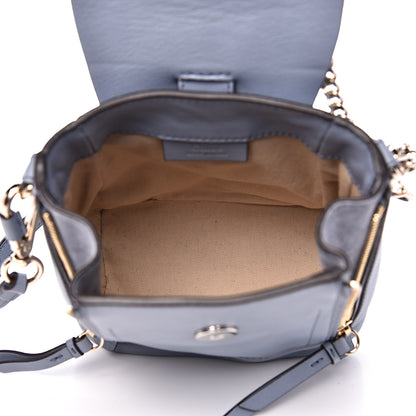 Chloe Suede Calfskin Mini Faye Backpack Washed Blue 4 of 13