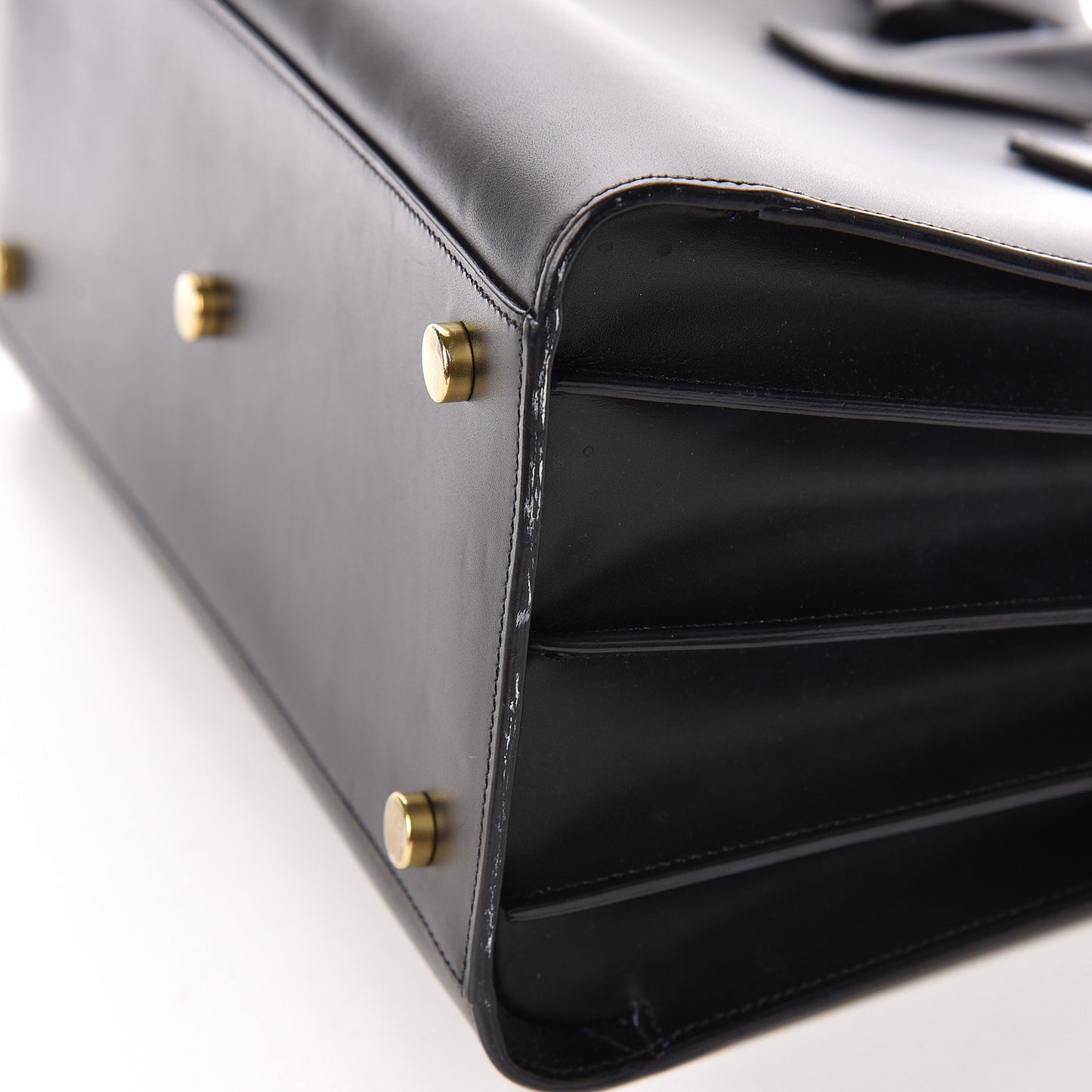 Calfskin Small Sac De Jour Black